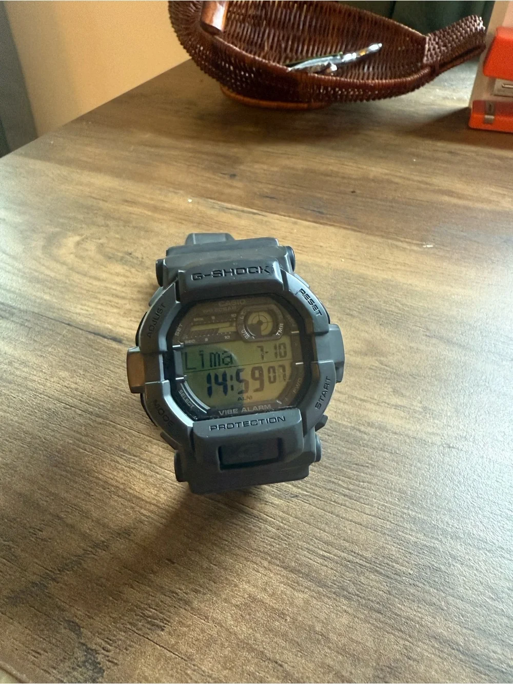 Casio G-Shock GD-350 Black Digital Watch Vibration Alarm Shock Resistant Sports